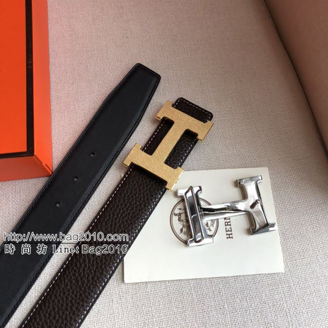 HERMES雙面小牛皮腰帶 愛馬仕男士皮帶  jjp1907